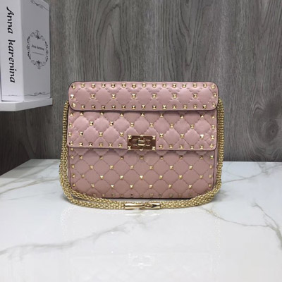 발렌티노 가죽 숄더 백 45276 pink