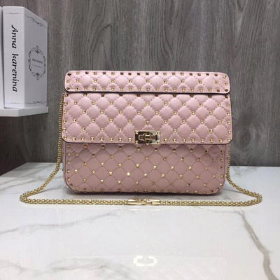 발렌티노 가죽 숄더 백 96593 pink