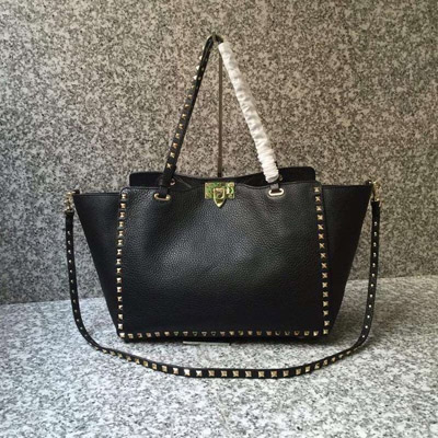 발렌티노 락스터드 라지 토드 0973 black