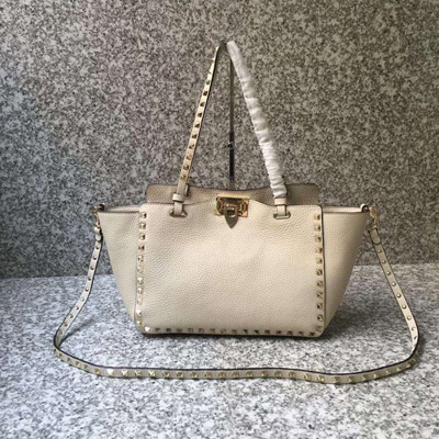 발렌티노 락스터드 미디엄 토드 0972 white