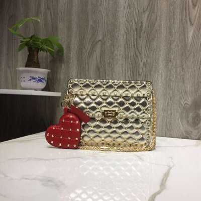 발렌티노 락스터드 가죽 백 0027 gold