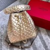 발렌티노 락스터드 가죽 bucket 백 0059L gold