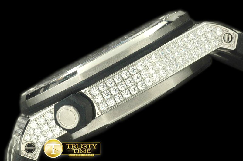 오데마피게 Royal Oak Diver Bling SS/Diam/RU Black A2824 -AP0207B