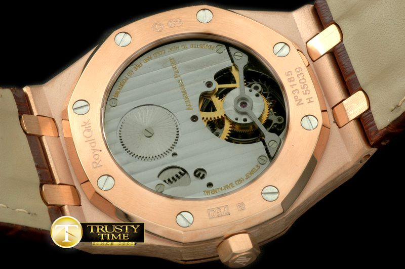 오데마피게 Royal Oak Tourbillon RG/LE/Diam Blue Real Tourbillon -AP0228D