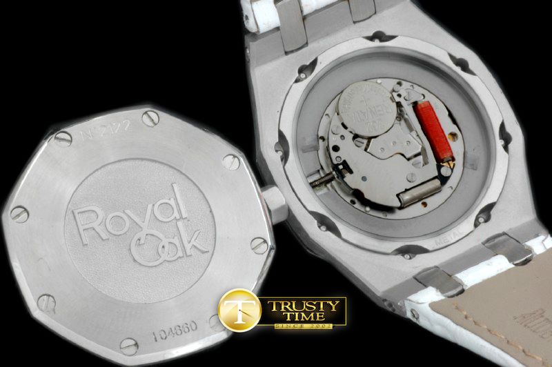 오데마피게 Royal Oak Ladies SS/LE White SQtz -AP0259A