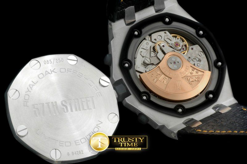 오데마피게 Royal Oak Chrono SS/LE 57th LEd Black A7750 -AP0279
