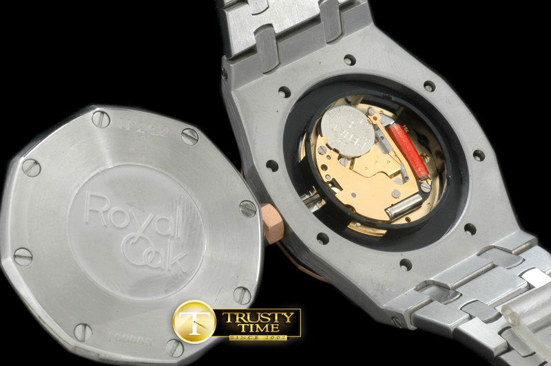 오데마피게 Royal Oak Ladies SS/RG Black SQtz -AP0305C