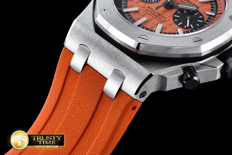 오데마피게 Royal Oak Offshore Diver Chrono SS/RU Orange JF A3126 -AP0335