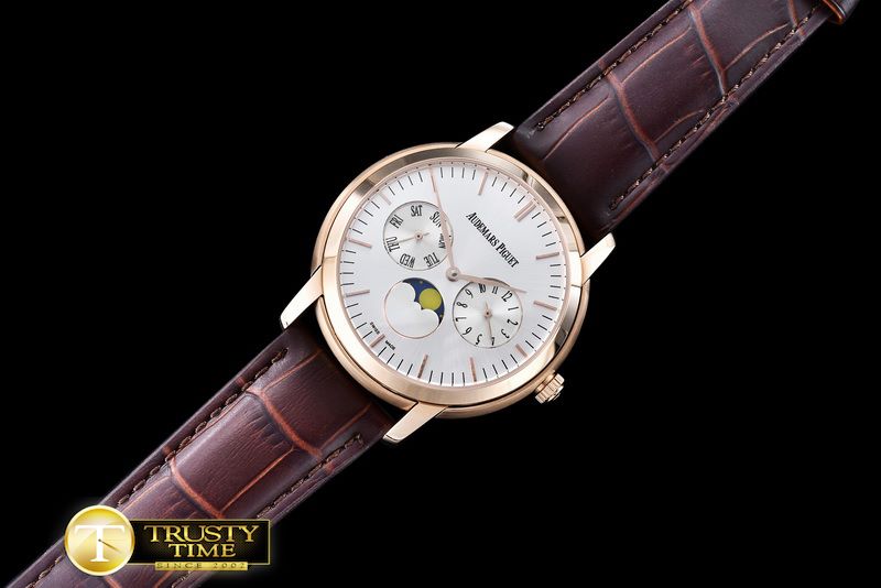 오데마피게 Jules Audemars Pert. Calendar RG/LE White Jap MY9015 -AP0353B