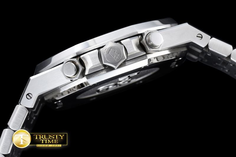 오데마피게 Royal Oak Chronograph Ref. 26320 SS/SS Black VK Qtz -AP0357B