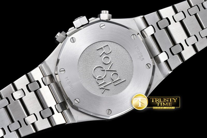 오데마피게 Royal Oak Chronograph Ref. 26320 SS/SS Black VK Qtz -AP0357B