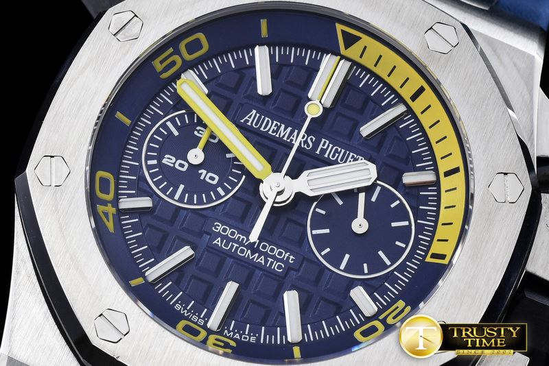 오데마피게 Royal Oak Offshore Diver Chrono SS/RU Blue Noob A3126 -AP0360