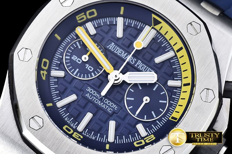 오데마피게 ROO Basel 2016 Diver Chrono SS/RU JHF Blue A7750 Mod31 -AP0383A