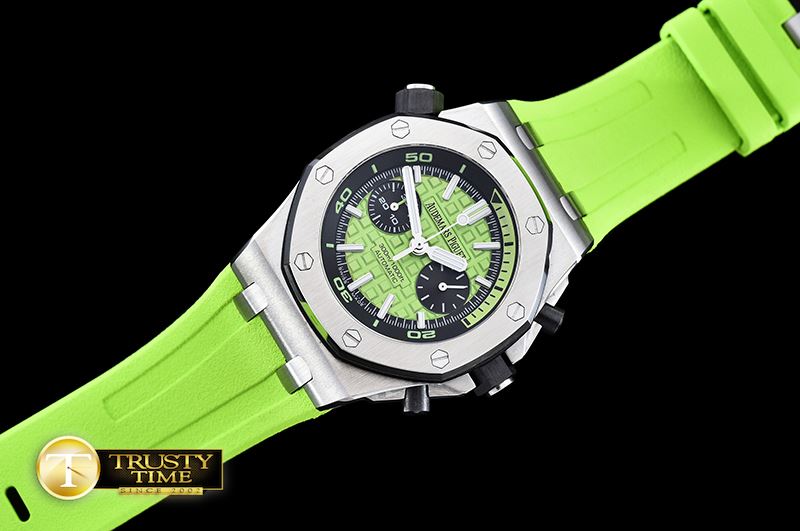 오데마피게 ROO Basel 2016 Diver Chrono SS/RU JHF Green A7750 Mod3 -AP0383C