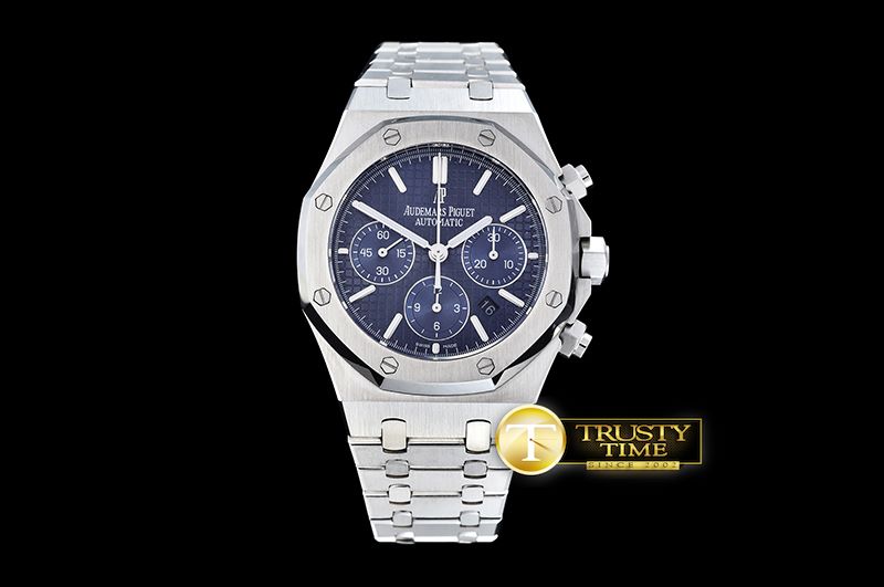 오데마피게 Royal Oak Chronograph 26320ST SS/SS Blue JHF A7750 -AP0386A