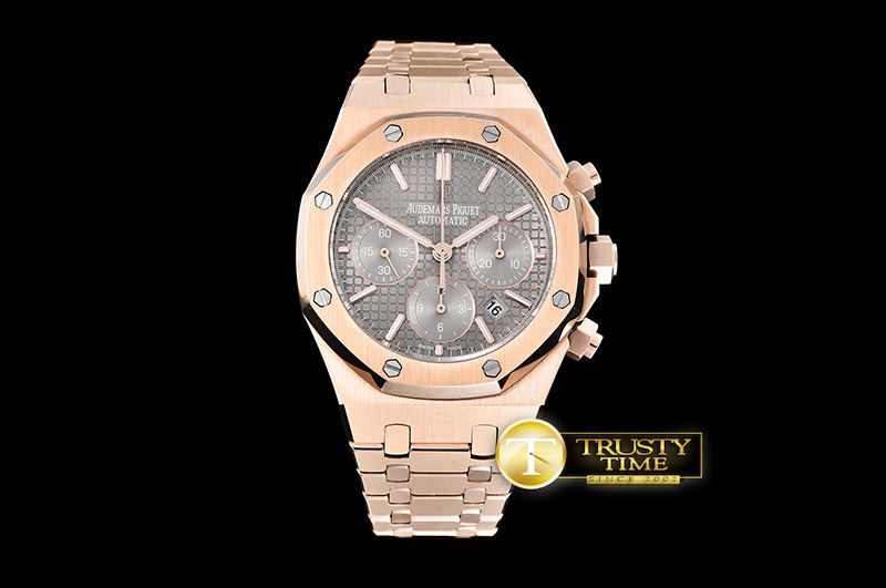 오데마피게 Royal Oak Chronograph 26320ST RG/RG Grey JHF A7750 -AP0387B