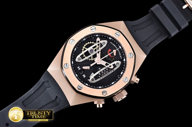 오데마피게 Royal Oak Concept RG/RU Blk/SS VK Quartz -AP0394A