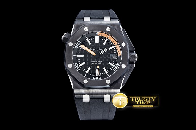 오데마피게 Royal Oak Diver Ceramic CER/RU Blk/Org BP MY9015 Mod -AP0398A