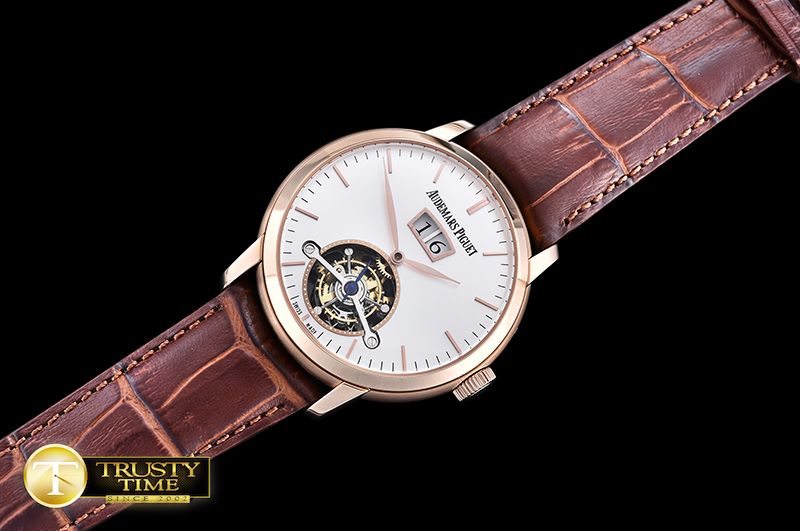 오데마피게 AP Jules Tourbillon Grande Date RG/LE WhtTourbillon -AP0400A