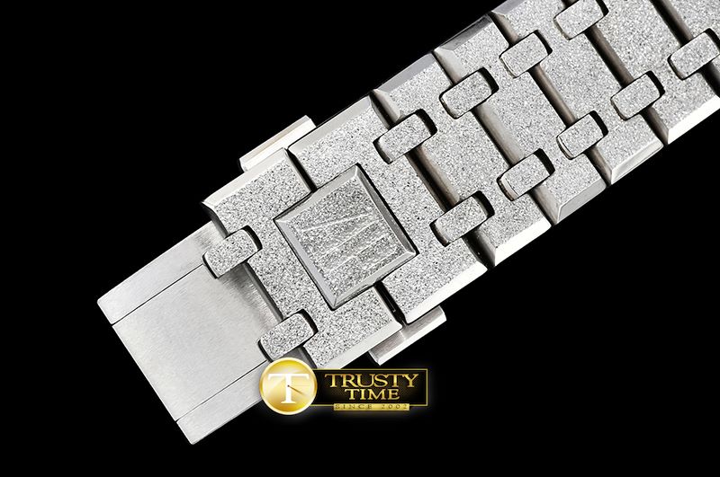 오데마피게 Royal Oak Jumbo 15400 Frosted SS/SS Blue Asia 21J Mod -AP0499D