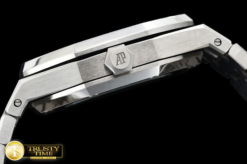 오데마피게 Royal Oak 15400 Frosted SS/SS Black Asia 21J Mod 3120 -AP0507