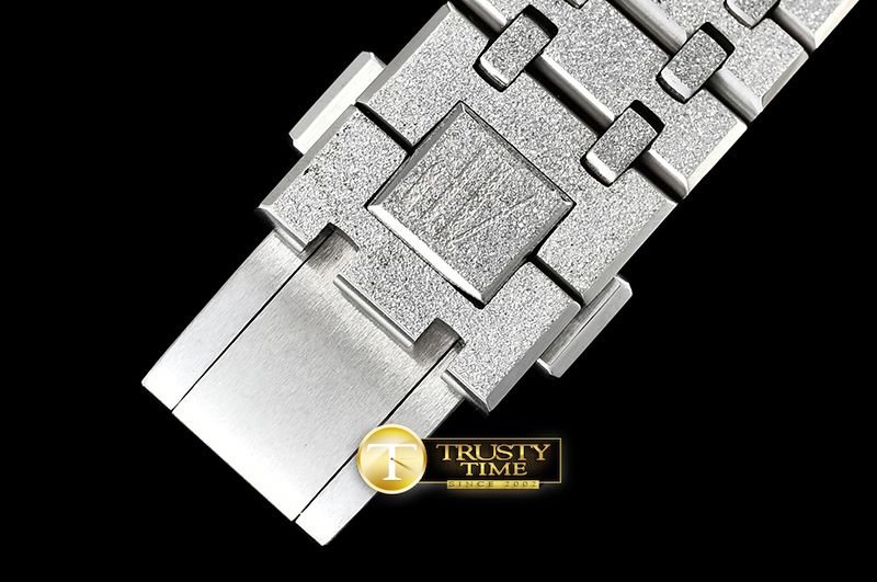 오데마피게 Royal Oak 15400 Frosted SS/SS Black Asia 21J Mod 3120 -AP0507