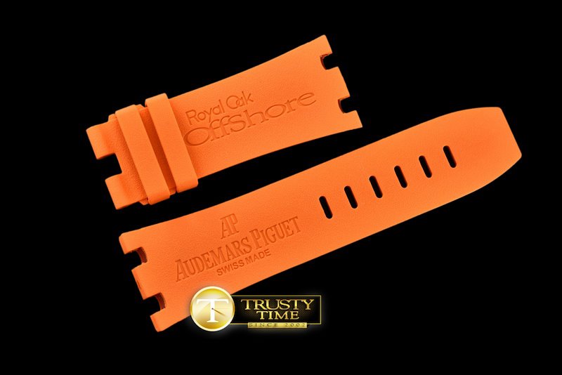 오데마피게 Orange Rubber Strap for AP Diver -APACC014A