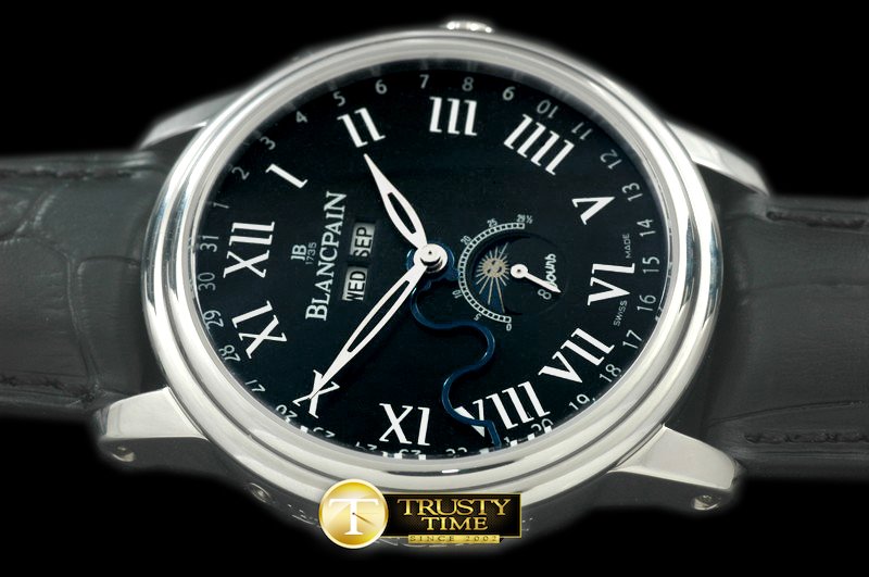 블랑팡 Lemans Calendar SS/LE Black Asian 2813 -BLP013B