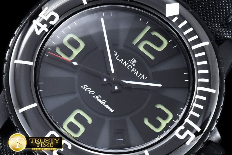 블랑팡 500 Fathoms PVD/LE Black Dial Num MY9015 -BLP024F