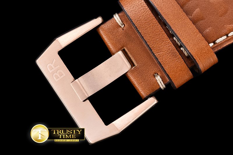 벨&로스 BR0392 SS/LE RG Bez White/Rose Gold Miyota 9015 -BR084I