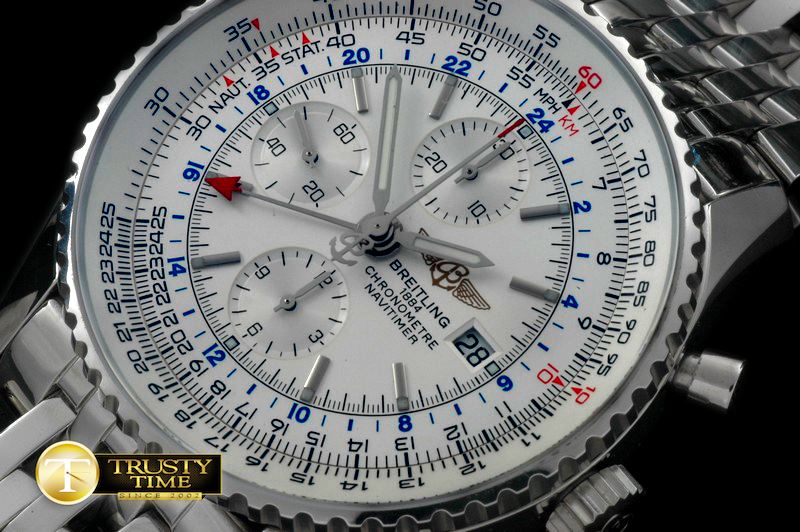 브라이틀링 Navitimer World SS/SS White A7750 -BSW0245A