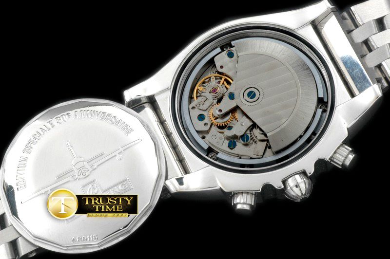 브라이틀링 Chronomat B01 SS/SS White Sticks A7750 28800bph -BSW0257C