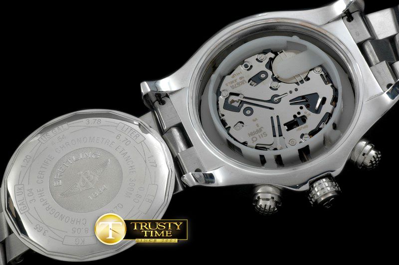 브라이틀링 Super Avenger Ss/Ss White Stk Jap OS20 -BSW0259A