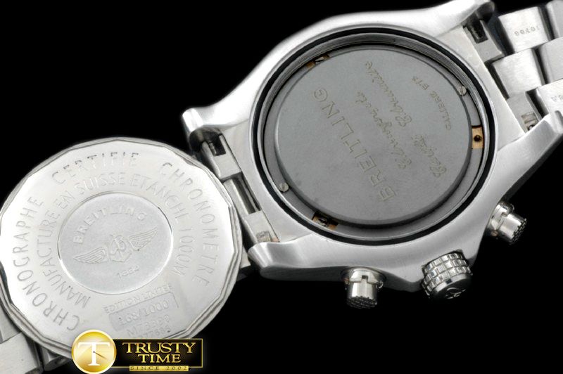 브라이틀링 Seawolf Chrono SS/SS Graphi Num Swiss Eta Qtz 251.262 -BSW0271D