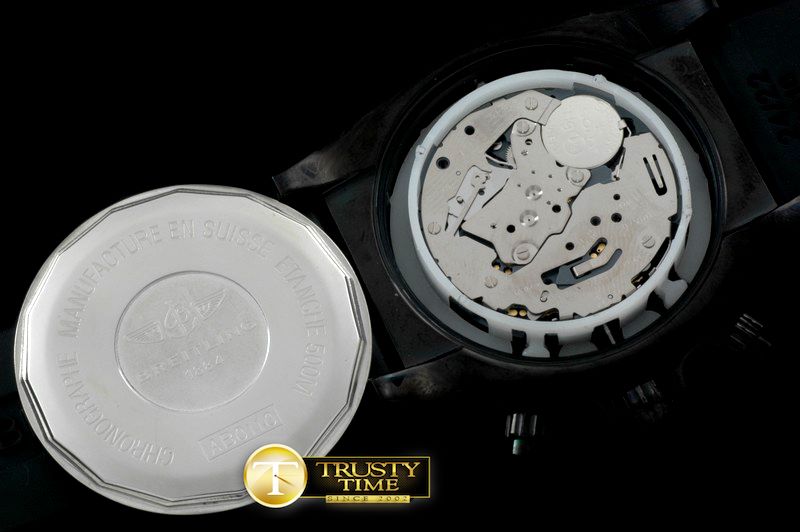브라이틀링 Chronomat B01 PVD/RU Blue/Red Stick Jap OS20 Qtz -BSW0275C