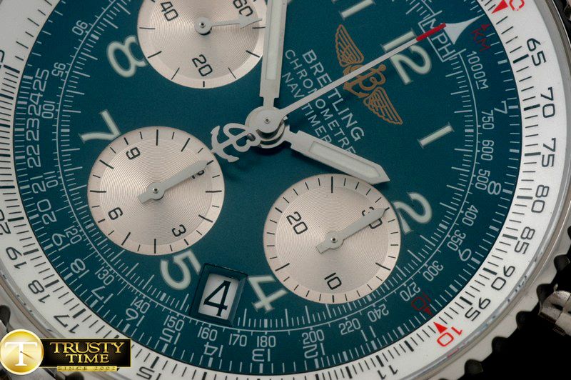 브라이틀링 Navitimer SS/SS Blue Num 7750 -BSW0279A