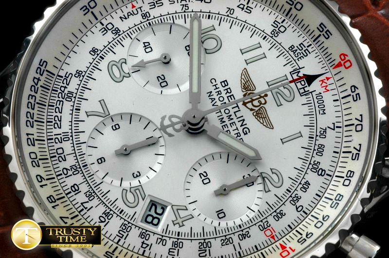 브라이틀링 Navitimer SS/LE Wht Num 7750 -BSW0281A