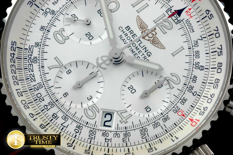 브라이틀링 Navitimer SS/LE Wht Num 7750 -BSW0281A