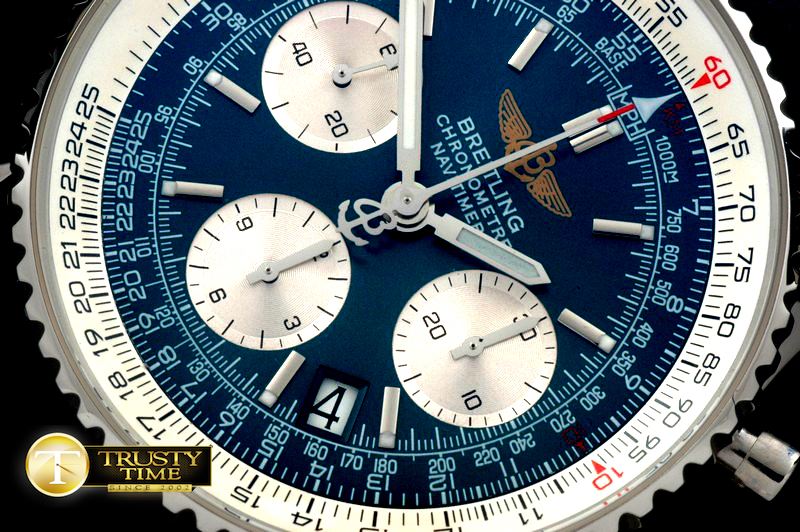 브라이틀링 Navitimer SS/LE Blue Sticks 7750 -BSW0281D