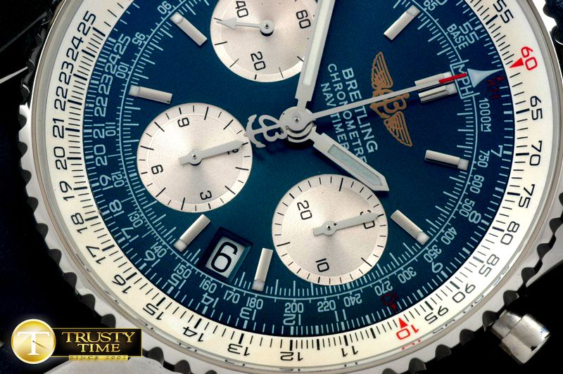 브라이틀링 Navitimer SS/LE Blue Sticks 7750 -BSW0281D