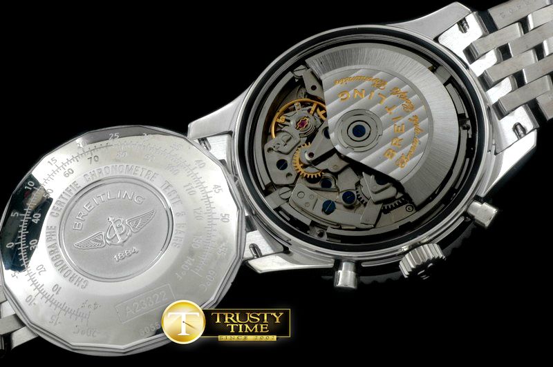 브라이틀링 Navitimer SS/SS White Sticks 7750 -BSW0289B