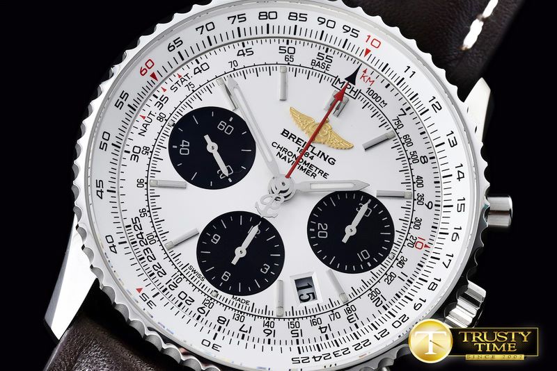 브라이틀링 Navitimer SS/LE White Stk A7750 -BSW0315B