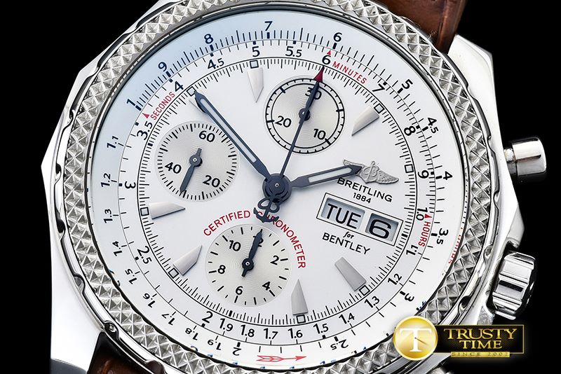 브라이틀링 Bentley GT 44mm SS/LE White BP Asia 7750 -BSW0319C