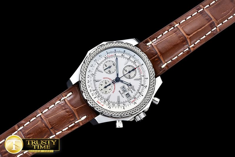 브라이틀링 Bentley GT 44mm SS/LE White BP Asia 7750 -BSW0319C