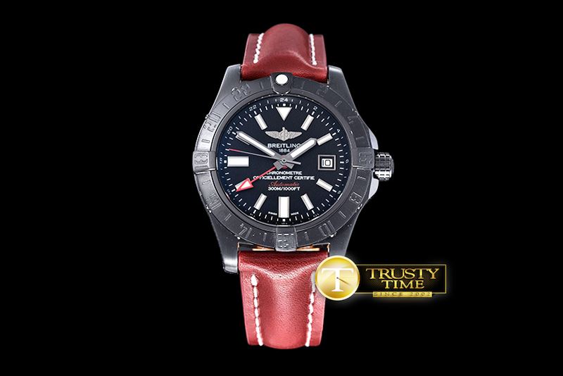 브라이틀링 Avenger GMT 43mm PVD/LE Black Sticks Asia 2836 -BSW0320C