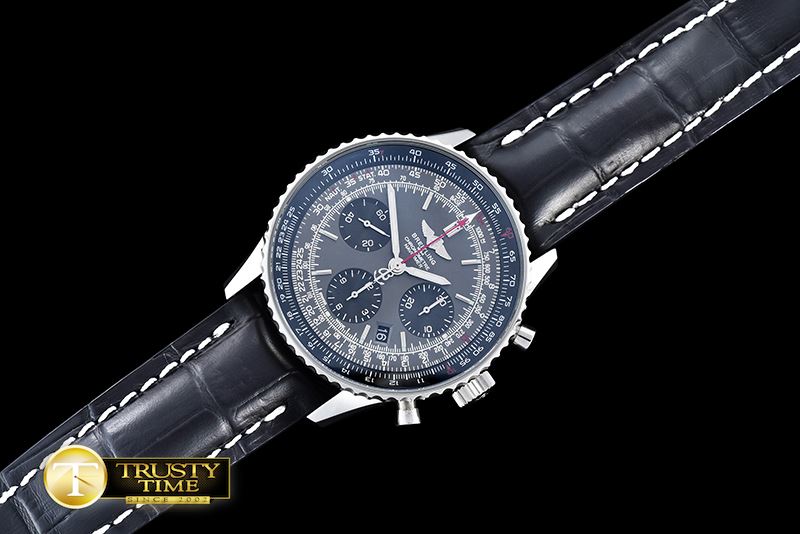 브라이틀링 Navitimer SS/LE Grey/Black Asia 7750 Mod -BSW0321D