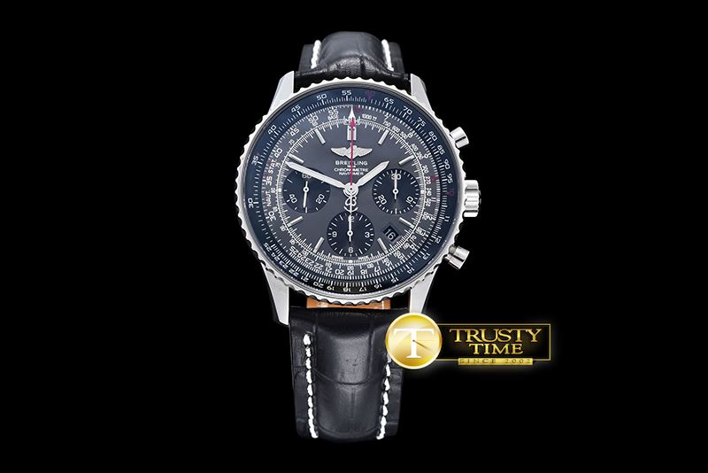 브라이틀링 Navitimer SS/LE Grey/Black Asia 7750 Mod -BSW0321D