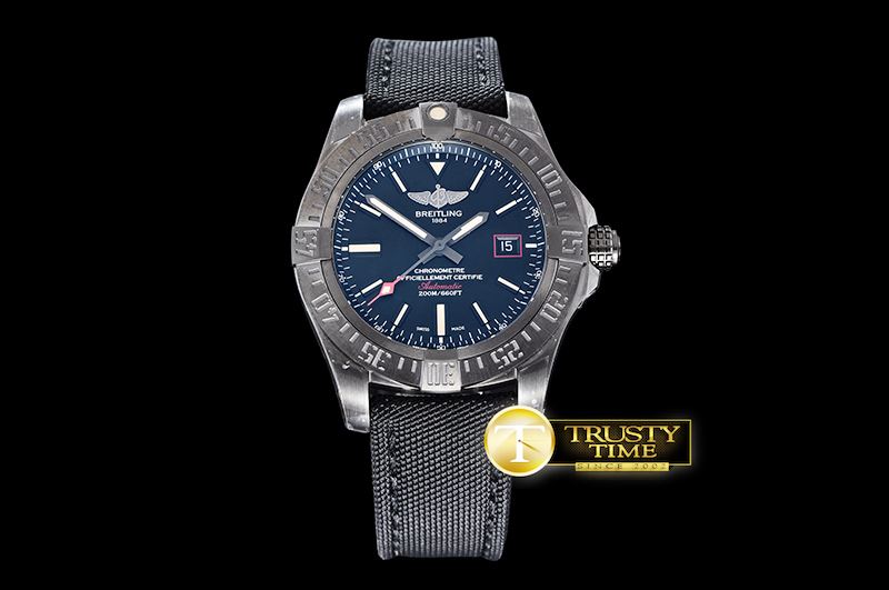 브라이틀링 Avenger BlackBird 44mm DLC/TI/NY Black GF A2824 -BSW0330C