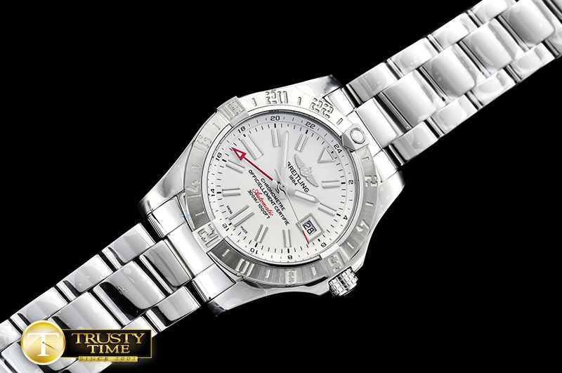 브라이틀링 Avenger II GMT A3239011 SS/SS White GF A2836 -BSW0347B