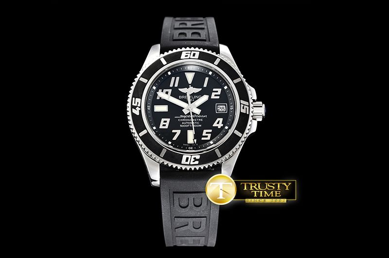 브라이틀링 SuperOcean II 42mm SS/RU Black/Black ZF Asia 2836 -BSW0359A